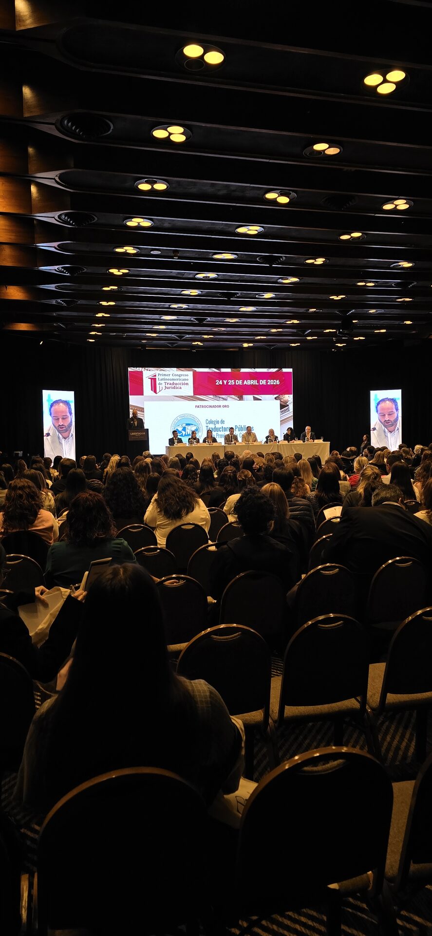 Auditorio completo en el 1er Congreso Latinoamericano de Traducción Jurídica Hotel Libertador